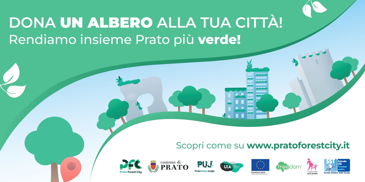 “Dona un albero”: il Comune di Prato lancia una nuova campagna per forestare la città